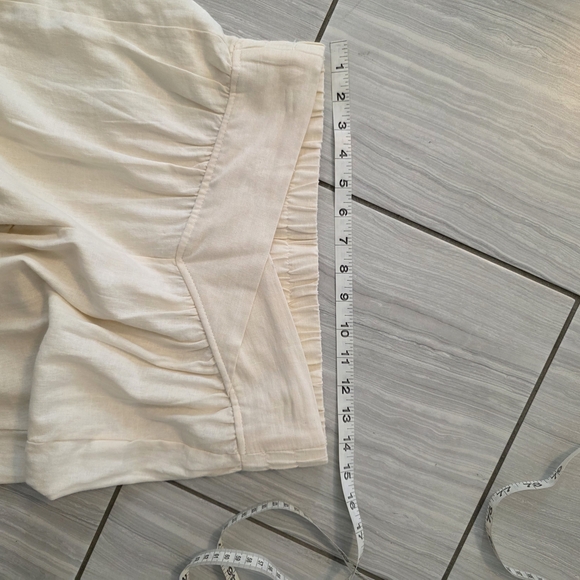 Linen Blend Elastic Waist Jogger Pants - Picture 6 of 7